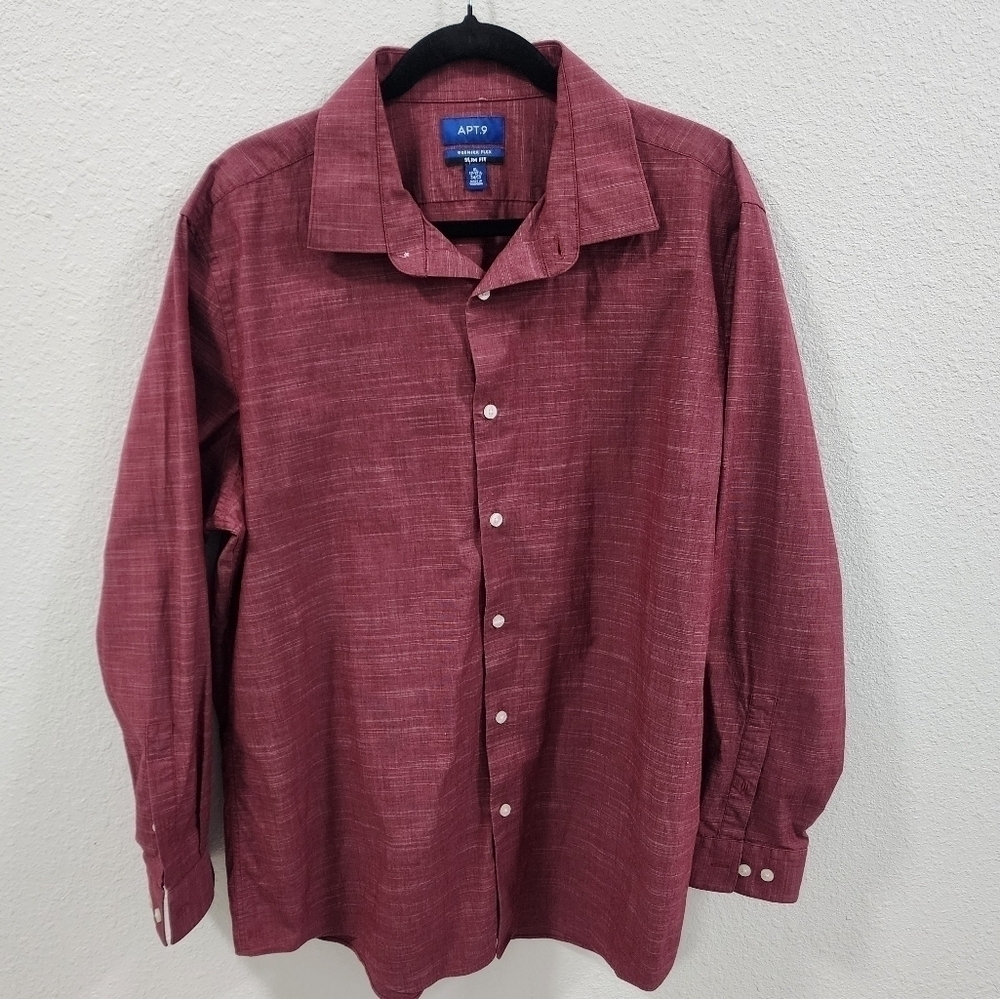 APT.9 Premier flex Slim fit Shirts Men's Size XL